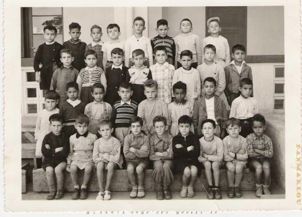 14 JEAN PIERRE A MARAVAL CP 1952.JPG - ECOLE MARAVAL A ORAN CP 1952